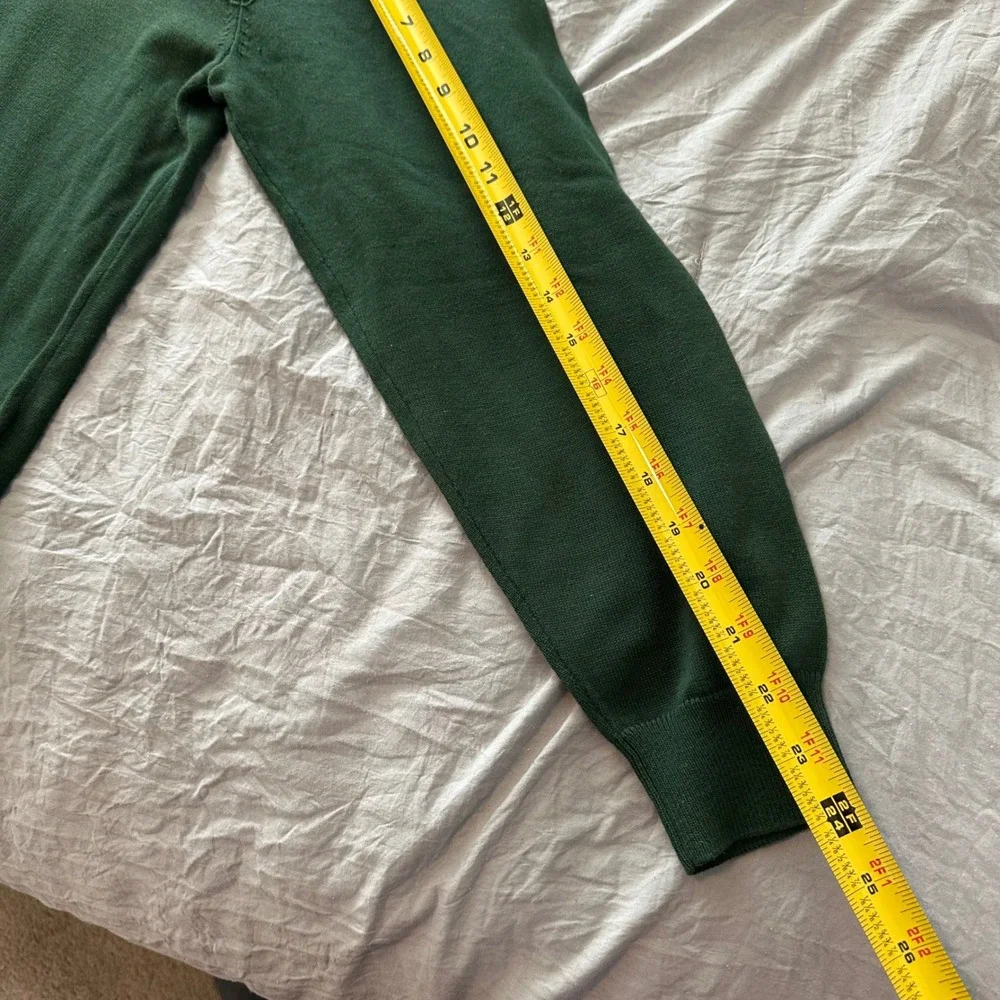 Cutter and Buck Green Bay Packers Mens Large 1/4‎ Zip Sweater Cotton Size L